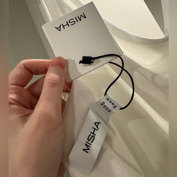 Moira pantsuit in ivory - Misha - Picture 6 of 6